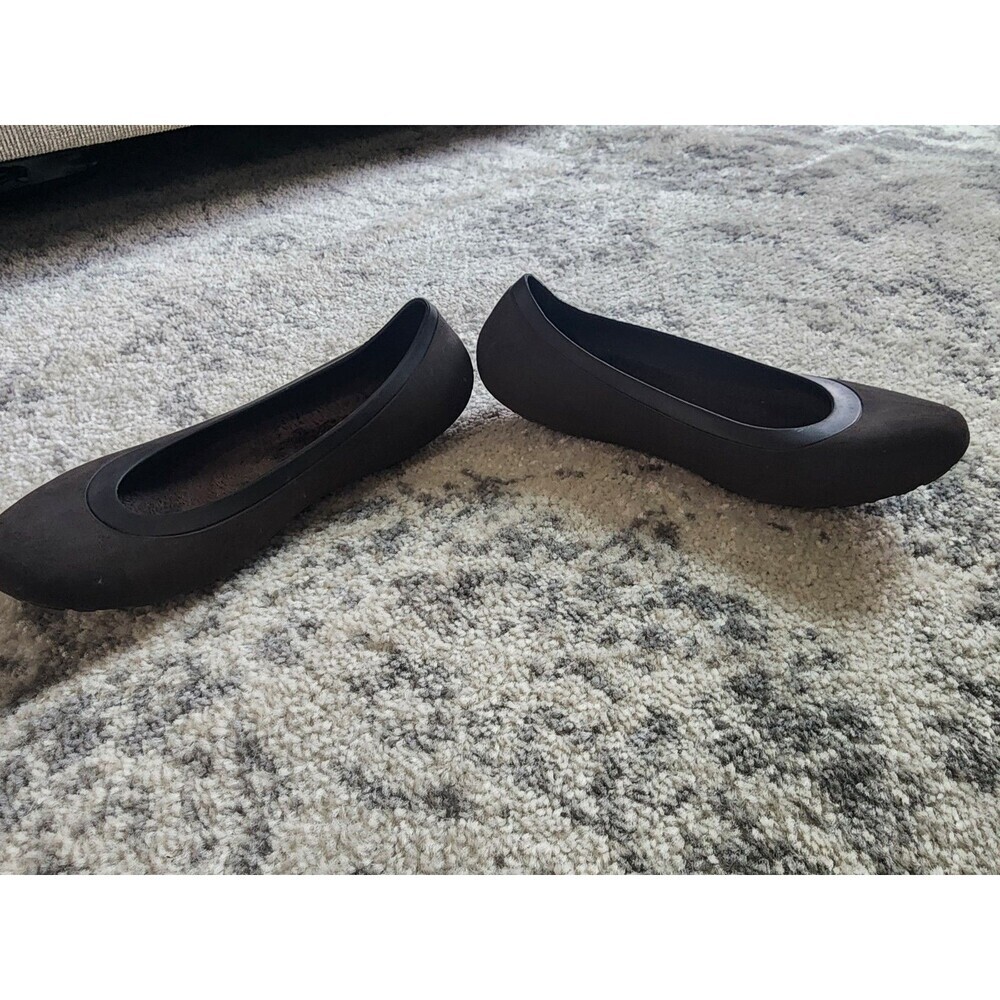 Crocs Women's Mammoth Ballerina Slip-On Dark Brown Flat Shoes - Size 10 - Picture 4 of 7
